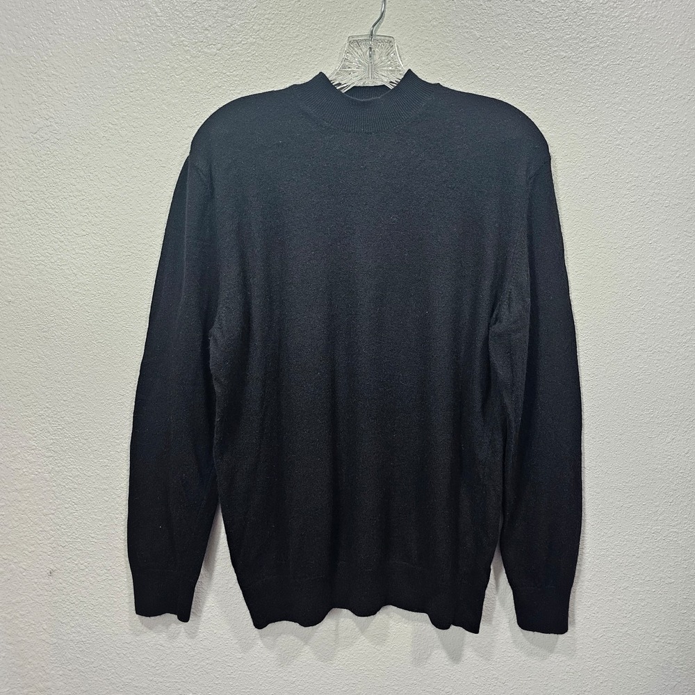 Zara Wool and Cashmere Blend Black Sweater Size Medium‎